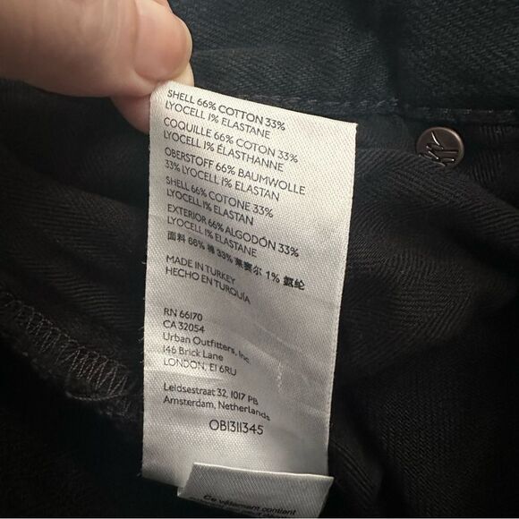 Free People Bren Black Distressed Boyfriend Jeans Size 28 - Picture 7 of 7